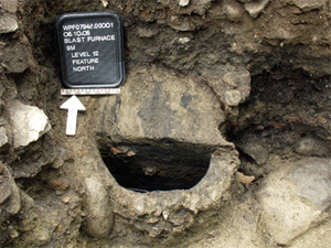 At the blast furnace, Patrick & Graham found a barrel hoop that they then bisected to see its contents