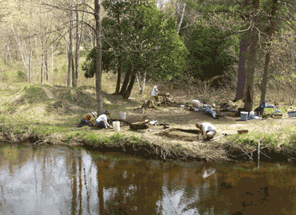 Photo overview of the Carp River Forge 2002 MTU field school