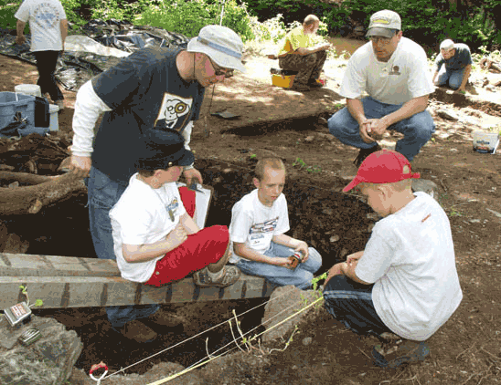 Photo of current and future IA grad students at work