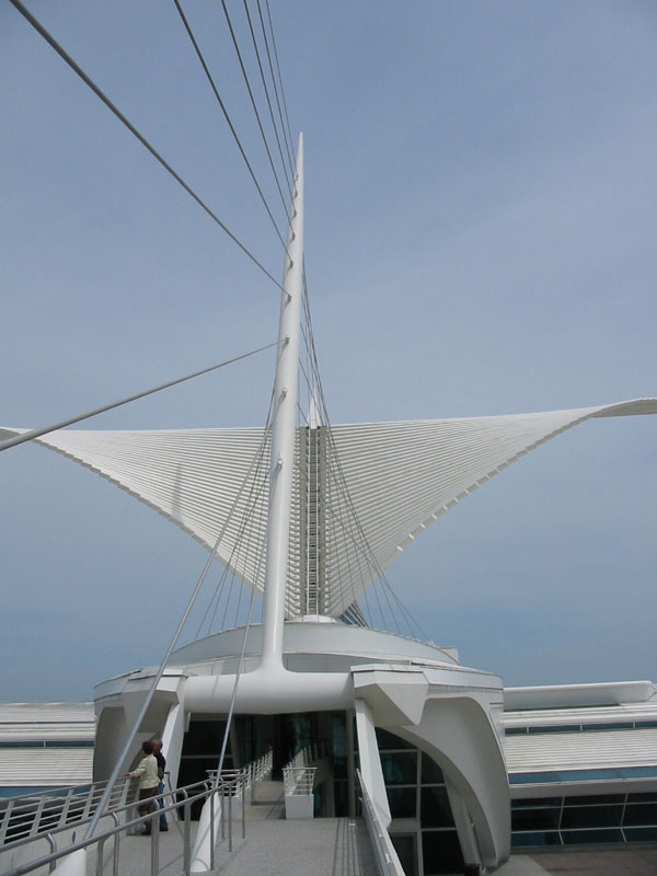 Quadracci Pavilion designed by
Santiago Calatrava